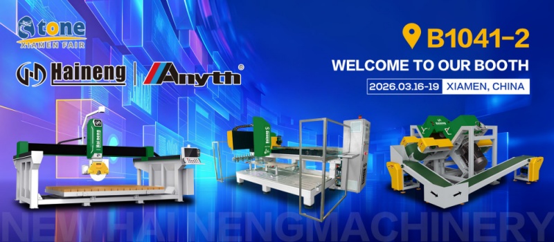 26. Xiamen Taş Fuarı B1041-2 numaralı stantta başlıyor.